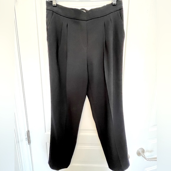Aritzia Babaton Cohen Pant pleated with pockets and elastic back. Black size 8 - Picture 4 of 16